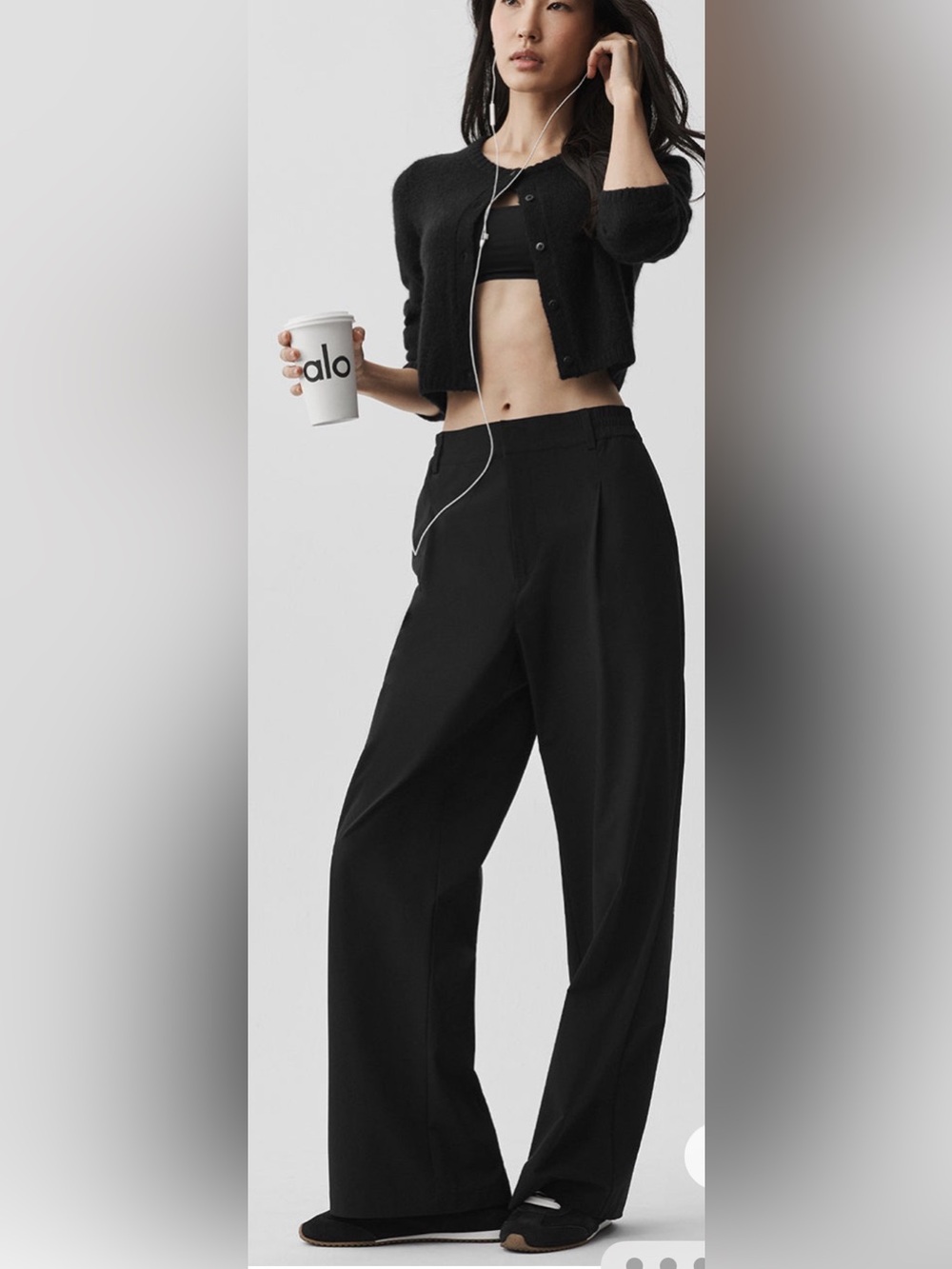 Alo High-Waist Pursuit Trouser Black - Size L